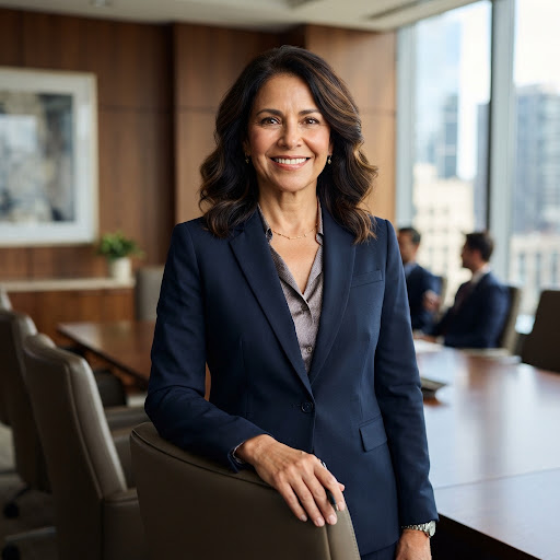 Established mature Hispanic woman executive